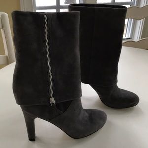 Franco Sarto grey suede boots